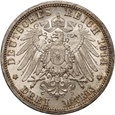 B14. Niemcy, Prusy, Wilhelm II, 3 marki 1914 A, Berlin