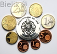 Watykan, zestaw euro, 2009, od 1 centa do 2 euro + medal w srebrze