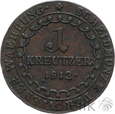 1246. Austria, 1 krajcar, 1812 B, Franciszek II