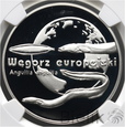 Polska, III RP,  20 złotych, 2003, Węgorz europejski, NGC PF69