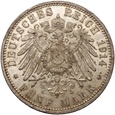 B13. Niemcy, Prusy, Wilhelm II, 5 marek 1914 A, Berlin