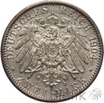 1016. Niemcy, Meklenburg - Schwerin, 2 marki, 1904 A, Fryderyk IV