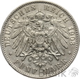 1038. Niemcy, Saksonia, 5 marek, 1903 E, Albert
