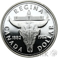 357. Kanada, 1 dolar, 1982, 100-lecie Reginy