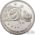 POLSKA - 10 ZŁ - 2011 - PRZEWODNICTWO W RADZIE UE - Stan: L