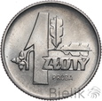 518. Polska, PRL, 1 złoty, 1958, Próba nikiel