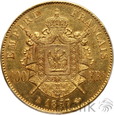 1097. Francja, 100 franków, 1857 A, Napoleon III