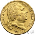 Francja, Ludwik XVIII, 20 franków 1819 A