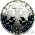1083. Rosja, 2 Ruble, 2000, E. Baratyński 200 rocznica urodzin