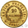 Francja, Napoleon, 20 franków 1811 A, Paryż