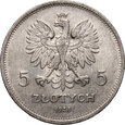 10. II RP, 5 złotych 1928, NIKE, ze znakiem mennicy