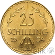 AUSTRIA - 25 SCHILLING - 1934