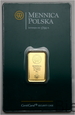 Sztabka złota, 10 g Au999, Mennica Polska