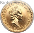 Wielka Brytania, 10 funtów 1987, Britannia, 1/10 uncji, PCGS MS67