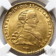 Włochy, Neapol i Sycylia, Ferdynand IV, 6 ducati, 1767, NGC MS61