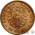 Niemcy, Bawaria (Bayern), 20 marek 1876 D