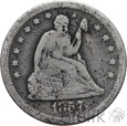 USA - 1/4 DOLARA - 1857 O - LIBERTY SEATED