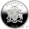 4. Barbados, 5 dolarów, 2018, Flamingi, seria Fabulous 15 #23