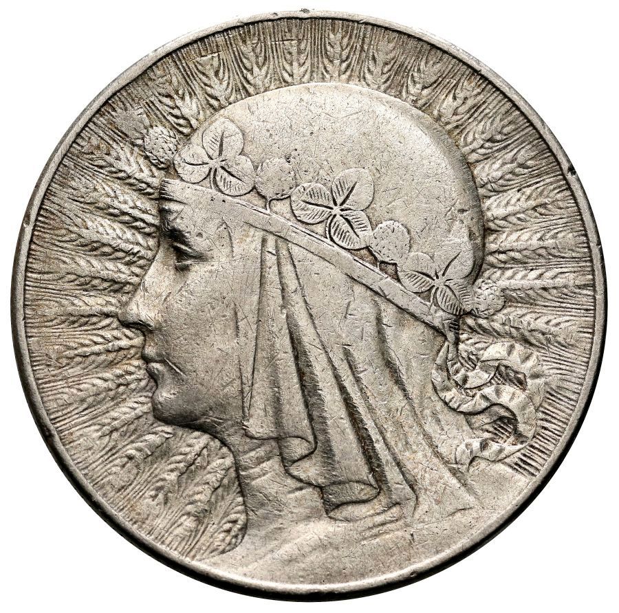 148. Polska, II RP, 10 złotych 1932, Głowa kobiety