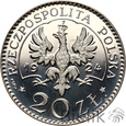 1175. Polska, II RP, 20 złotych, 1924 KOPIA PRÓBA