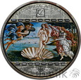 Wyspy Cooka, 20 dolarów, 2008, Sandro Botticelli - Narodziny Wenus