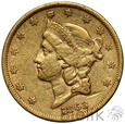 USA, 20 dolarów, 1863 S, Liberty head