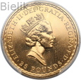 Wielka Brytania, 25 funtów 1987, Britannia, 1/4 uncji, PCGS MS66
