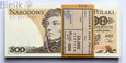 Polska, PRL, paczka 100 sztuk x 500 złotych, 1982, seria GL