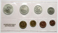 50. Niemcy, zestaw 8 monet od 1 feniga do 5 marek, 1970
