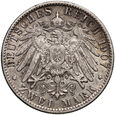 Niemcy, Hamburg, 2 marki 1907 J