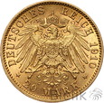 1082. Niemcy, Prusy, 20 marek, 1910 J