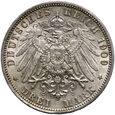 Niemcy, Prusy, Wilhelm II, 3 marki 1909 A