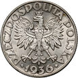 29. II RP, 5 złotych 1936, Żaglowiec