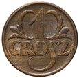 Polska, II RP, 1 grosz 1938