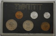  Polska, PRL, zestaw monet obiegowych 1979 wybitych stemplem lustrznym