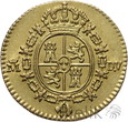 HISZPANIA - 1/2 ESCUDO - 1786 DV - MADRYT - KAROL III