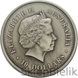 Australia, 10 dolarów 2002, Kookaburra - Evolution of time