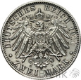 1007. Niemcy, Bawaria, 2 marki, 1911 D, Luitpold