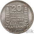 FRANCJA - 20 FRANKÓW - 1933