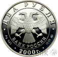 Rosja, 2 Ruble, 2000, S. Kowalewska 150 rocznica urodzin