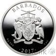 7. Barbados, 5 dolarów, 2017, Flamingi, seria Fabulous 15 #23