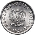 Polska, PRL, 5 groszy 1949, Aluminium
