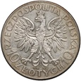 B269. Polska, IIRP, 10 złotych 1932 z.z.m., Głowa Kobiety, Warszawa