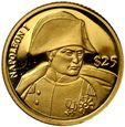 144. Liberia, 25 dolarów, 2000, Napoleon 