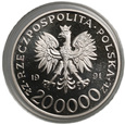 B513. Polska, IIIRP, 200.000 zł 1991, Michał Tokarzewski Karaszewicz