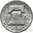 70. USA, 1/2 dolara, 1962, Franklin #D