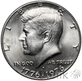 72. USA, 1/2 dolara, 1976, Kennedy #D