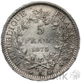 153. Francja, 5 franków, 1873 A, 
