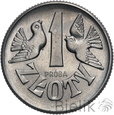 519. Polska, PRL, 1 złoty, 1958, Próba nikiel