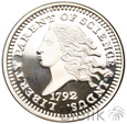 USA, 10 centów, 1792, Ojeciec nauki i przemysłu 